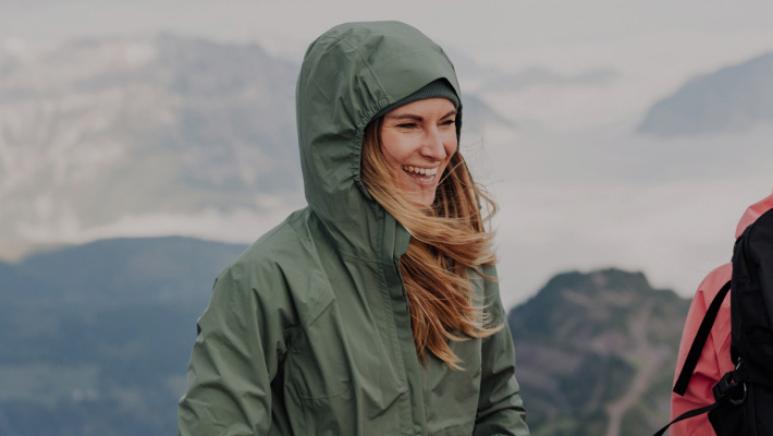 Woman smiling into the camera